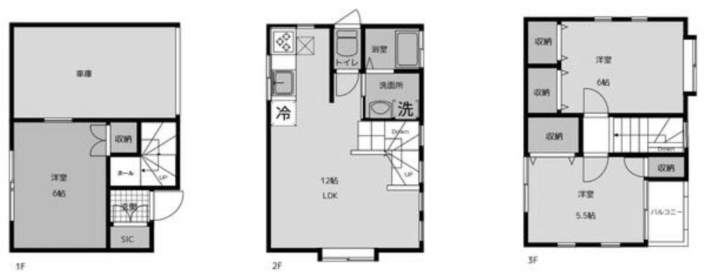 方南一丁目戸建の間取り図