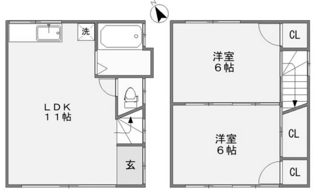 成田東3丁目戸建 Bの間取り図