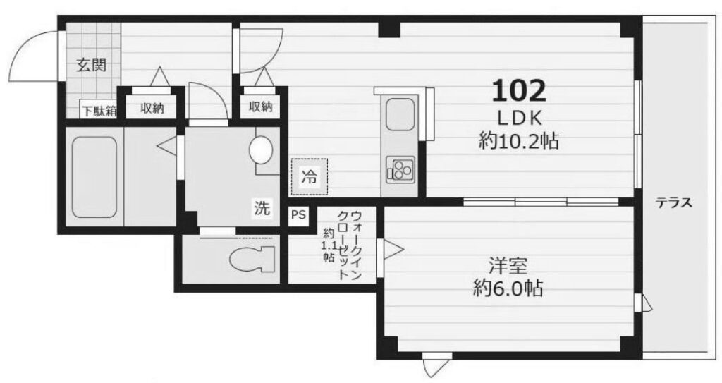 プリマヴェーラ代沢の間取り図