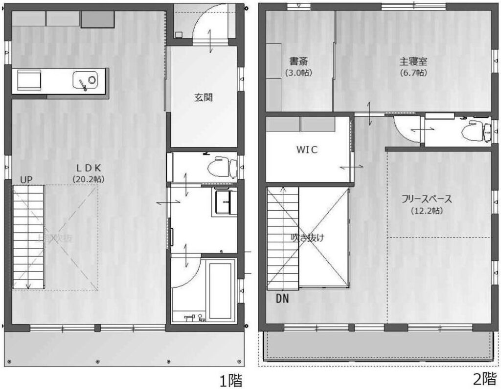 田園調布1丁目戸建【木の家】の間取り図